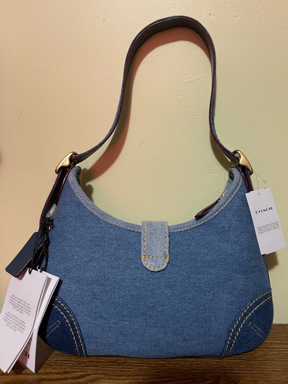 Coach  Hamptons Hobo Bag in denim - Picture 9 of 12